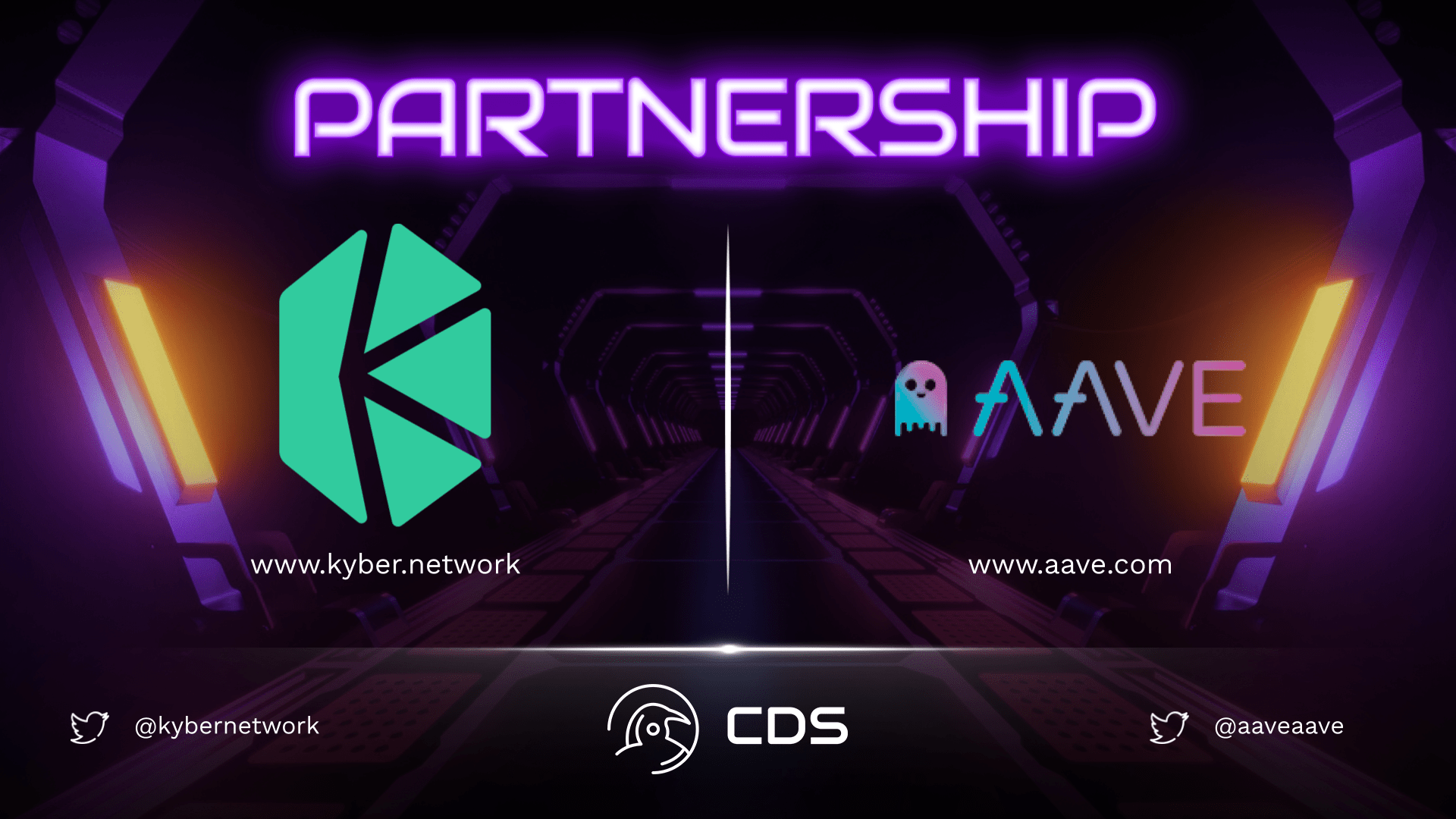kyber network aave partnership