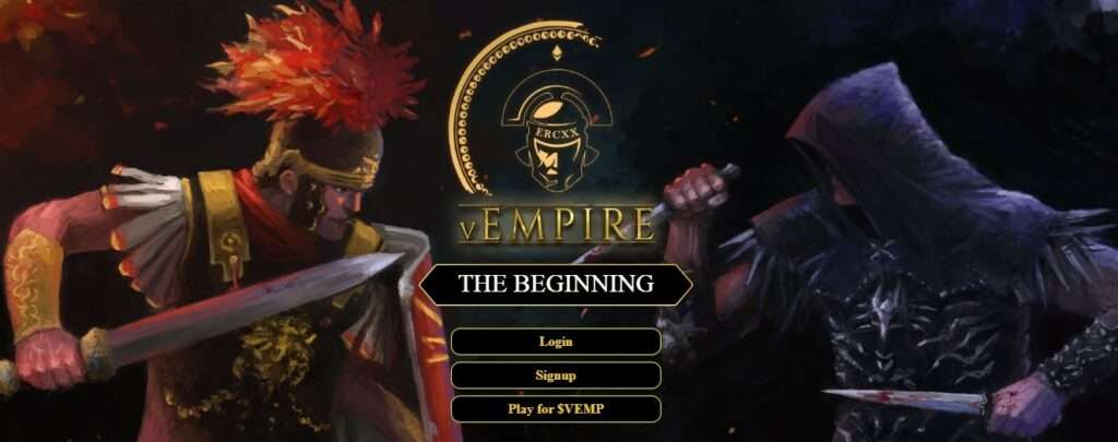 vEmpire 'The Beginning' Website