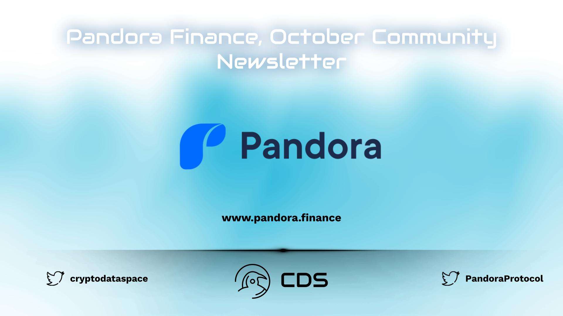 Pandora Finance, October Community Newsletter