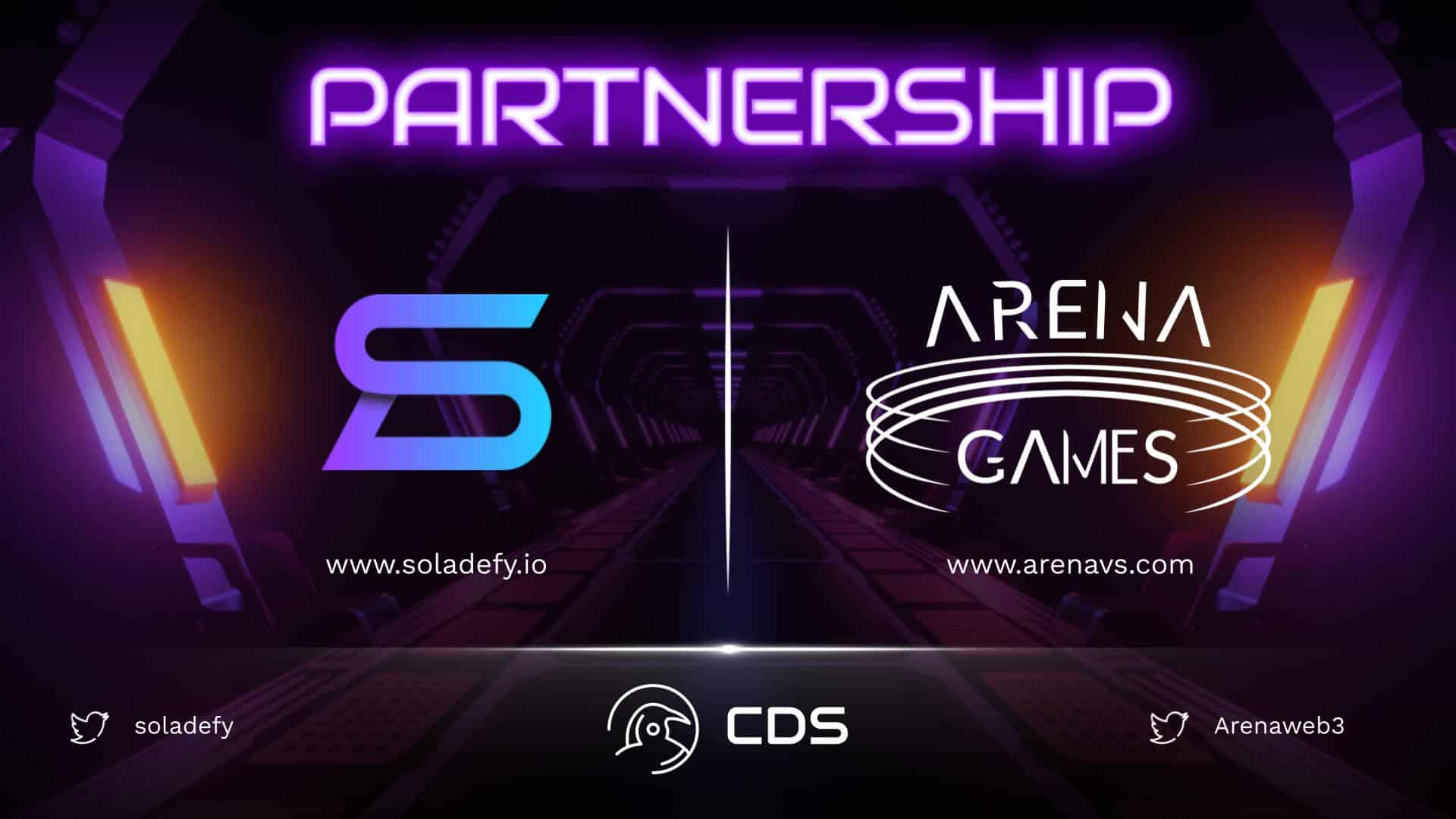 SolaDefy Partnership with Arena Games