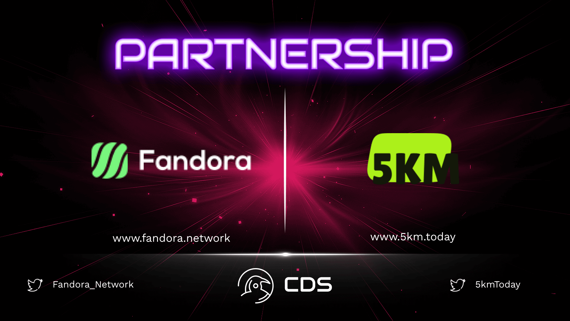 fandora partnersip with 5KM