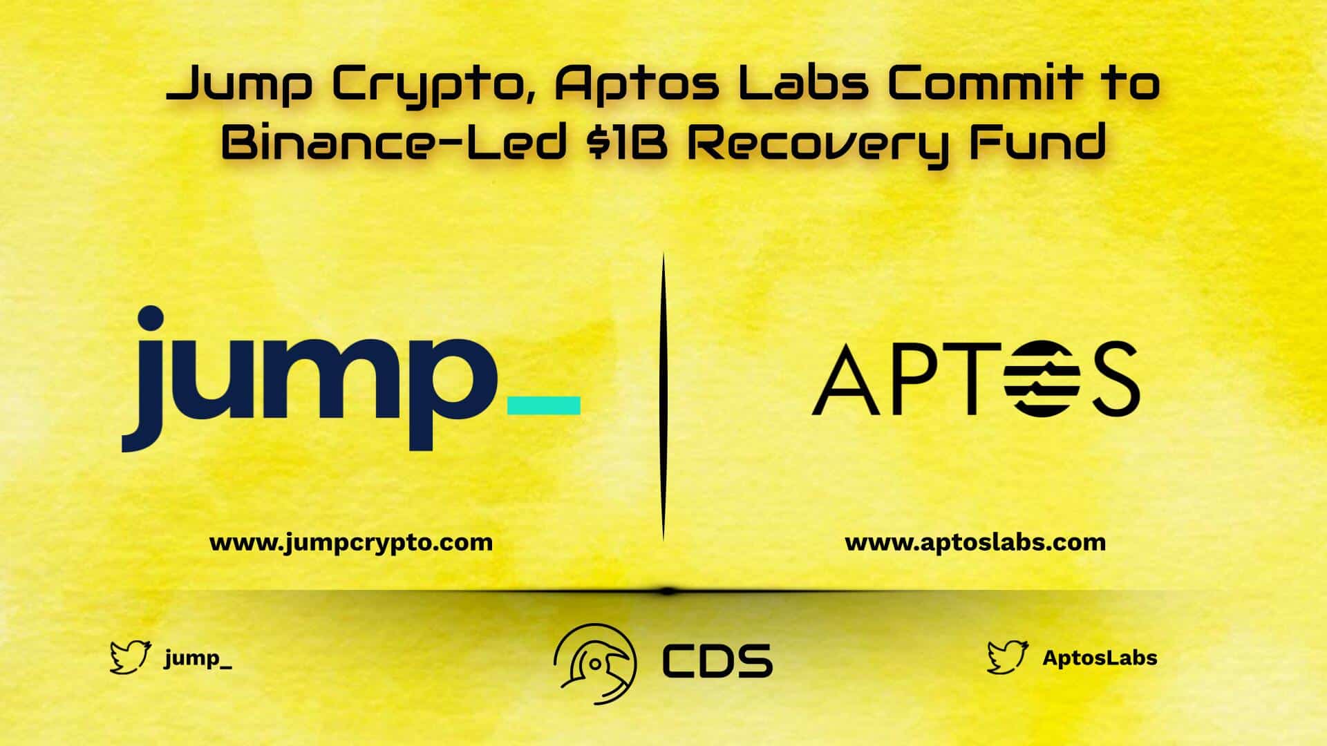 Jump Crypto, Aptos Labs Commit to Binance-Led $1B Recovery Fund