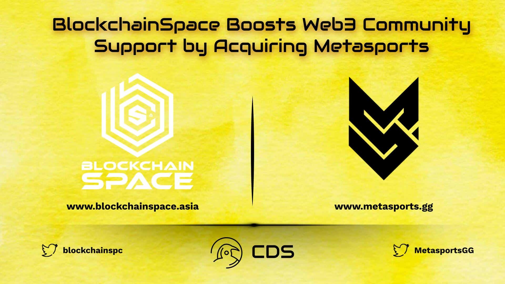 BlockchainSpace Boosts Web3 Community Support by Acquiring Metasports