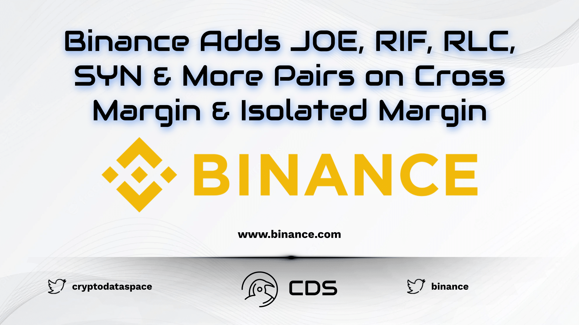Binance Adds JOE, RIF, RLC, SYN & More Pairs on Cross Margin & Isolated Margin - 2023.03.23