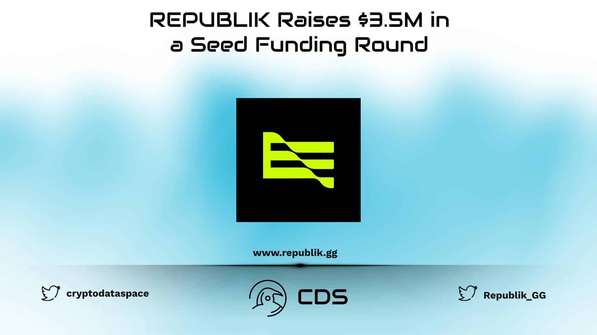 REPUBLIK Raises $3.5M in a Seed Funding Round