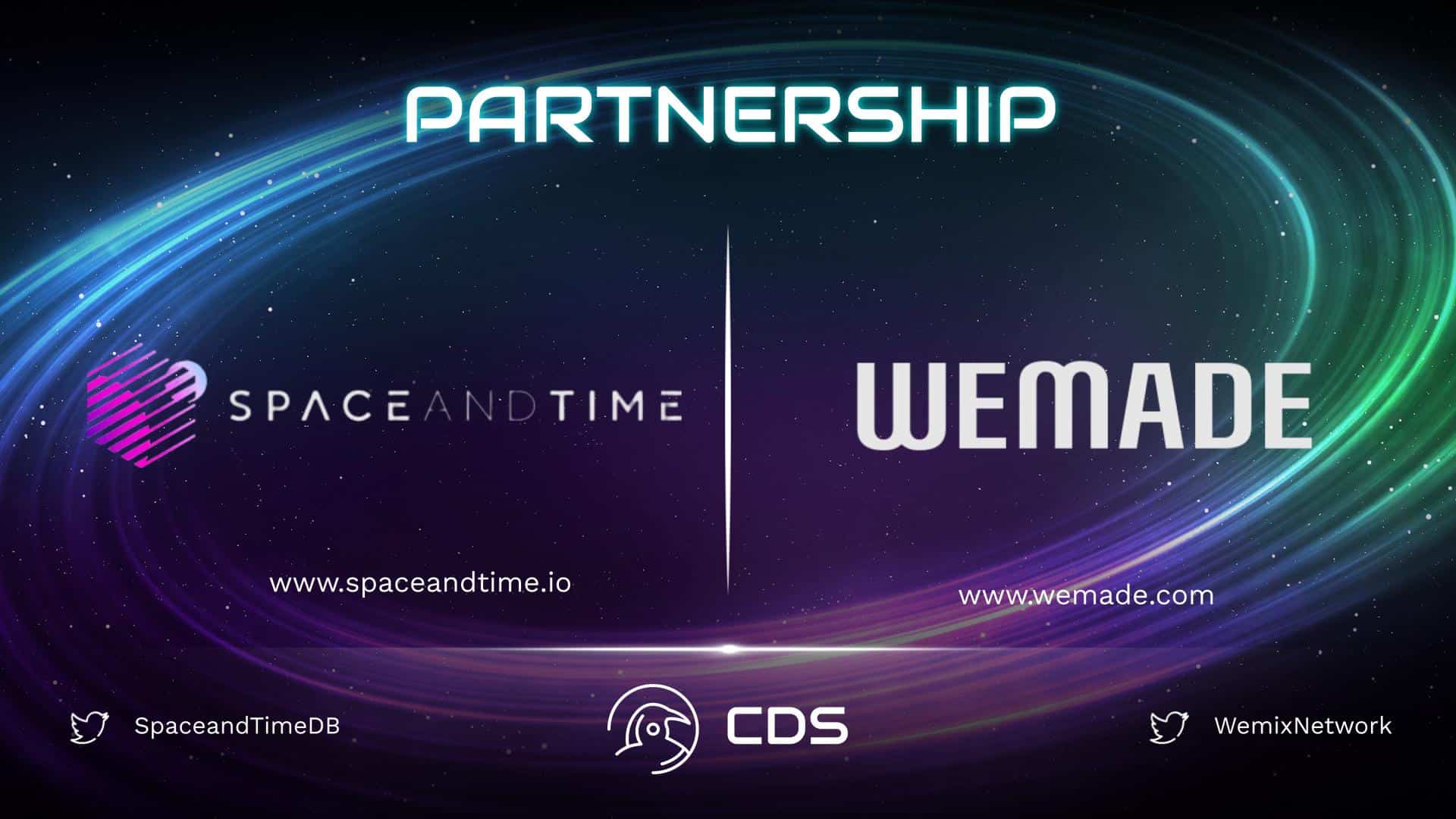 Space and Time Partners with Wemade