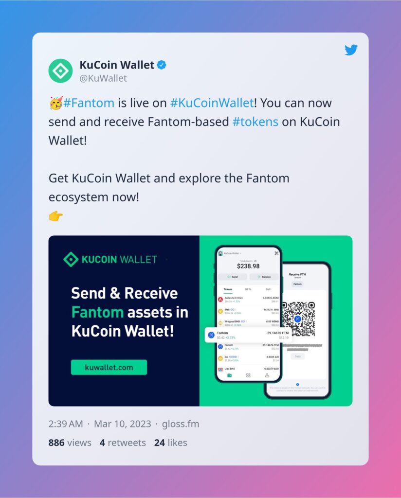 KuCoin Wallet and Fantom Announce Collaboration