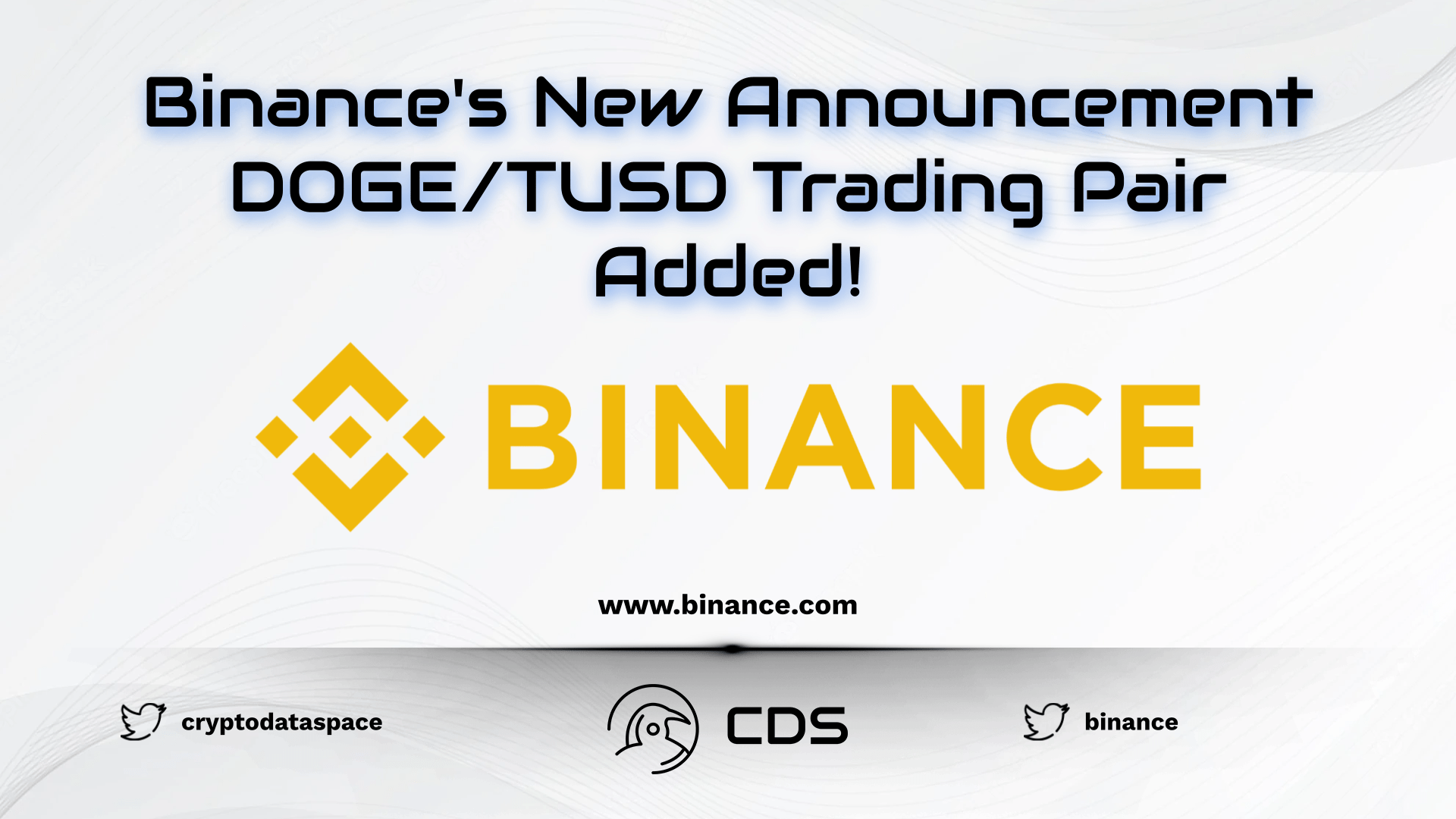 Binance's New Announcement DOGETUSD Trading Pair Added!