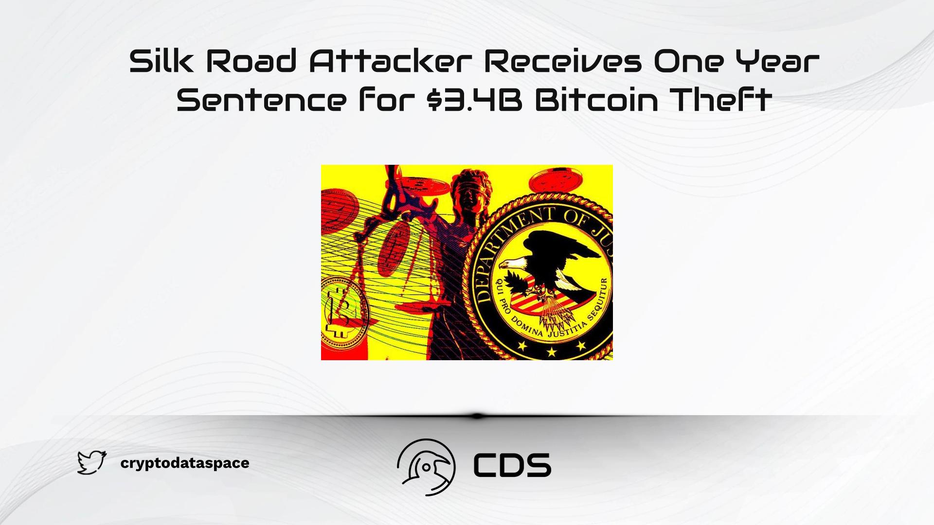 Silk Road Attacker Receives One Year Sentence for $3.4B Bitcoin Theft