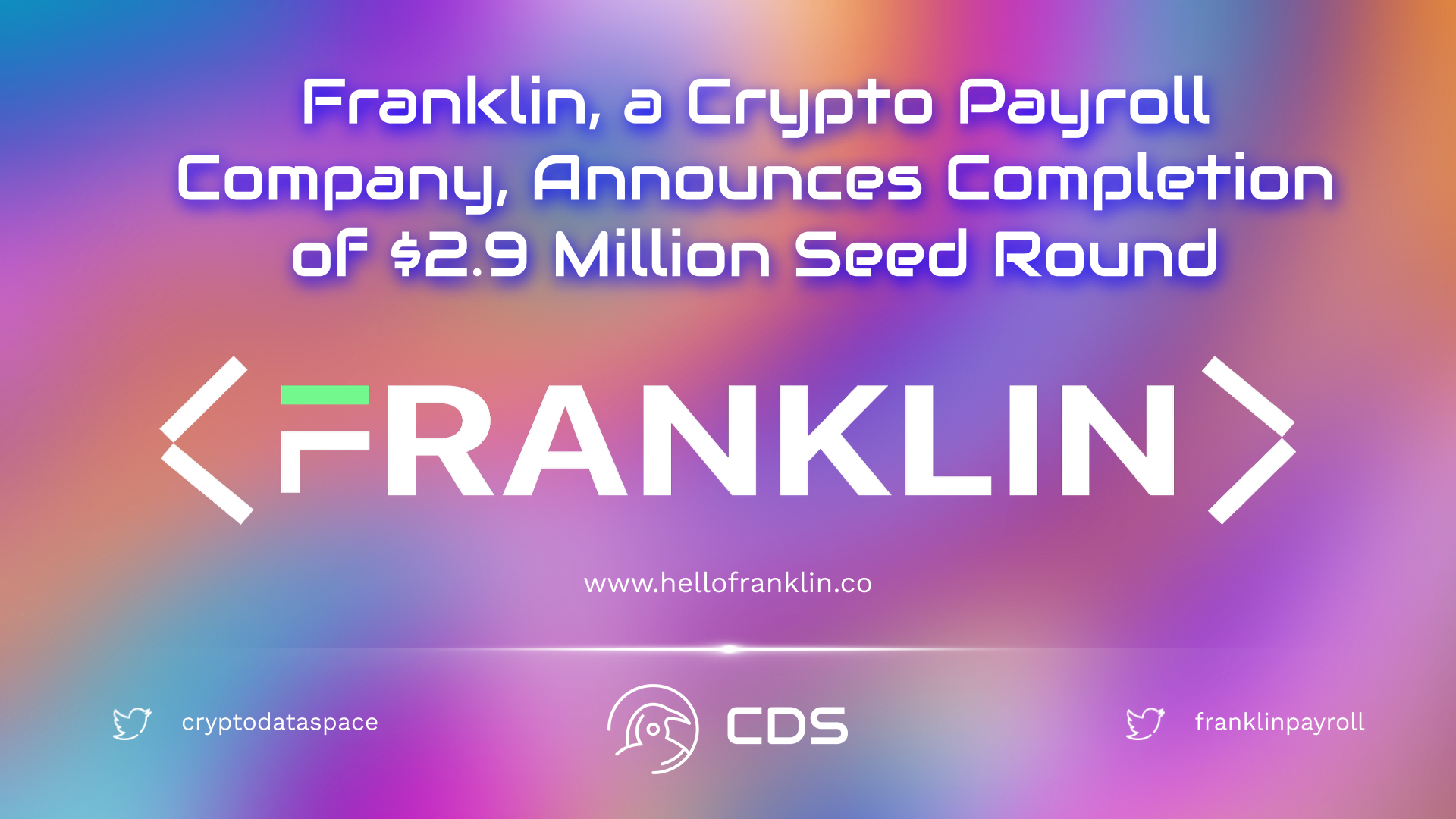 Franklin, a Crypto Payroll Company, Announces Completion of $2.9 Million Seed Round