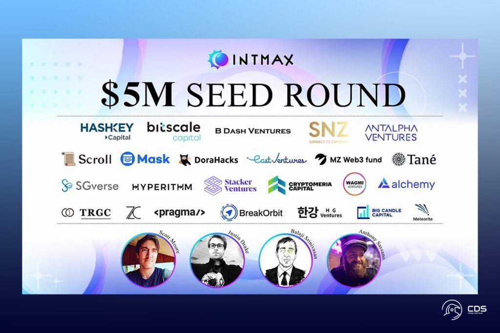 INTMAX Raises 5 million in Seed Round