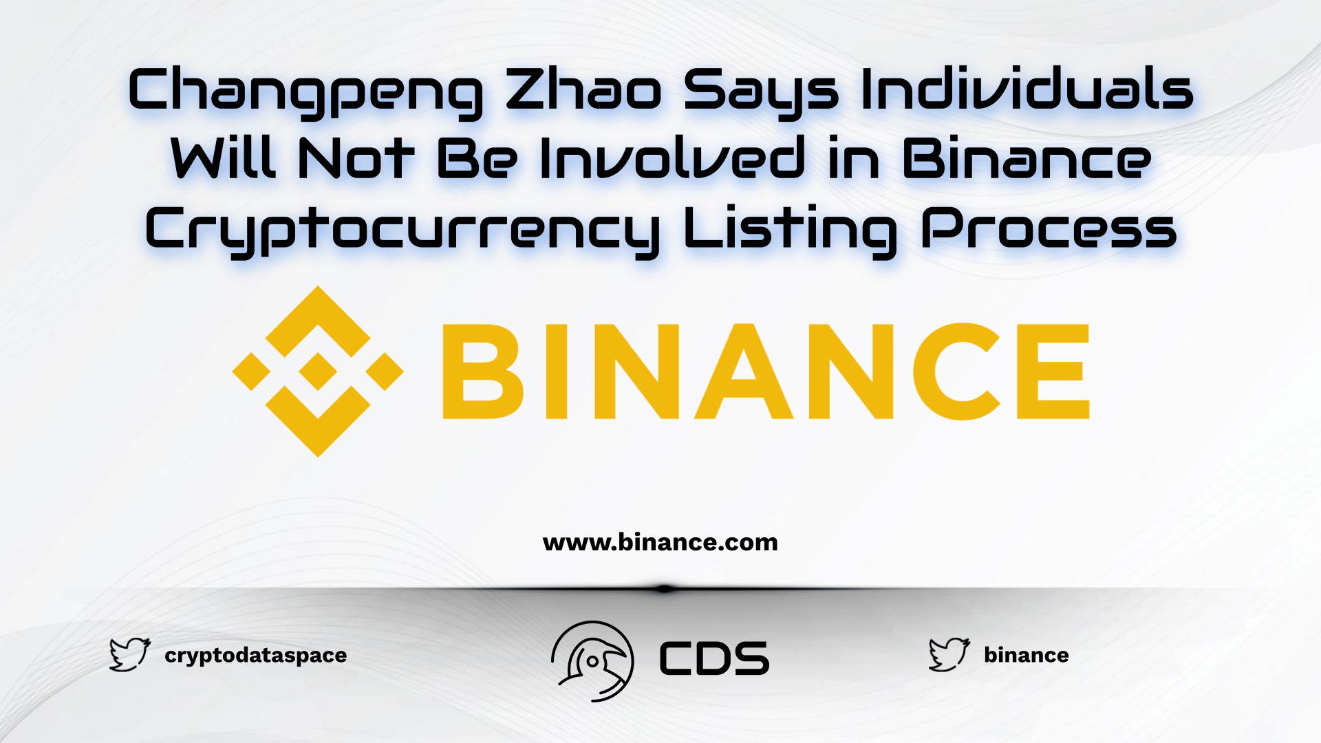 Changpeng Zhao Says Individuals Will Not Be Involved in Binance Cryptocurrency Listing Process