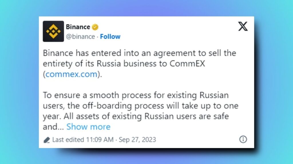 CommEX Unveils Groundbreaking Crypto Exchange Platform and Acquires Binance's Russian Operations