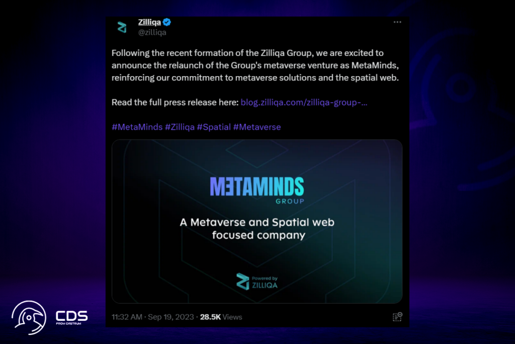 Zilliqa Group's Metaverse Project MetaMinds Rebranded