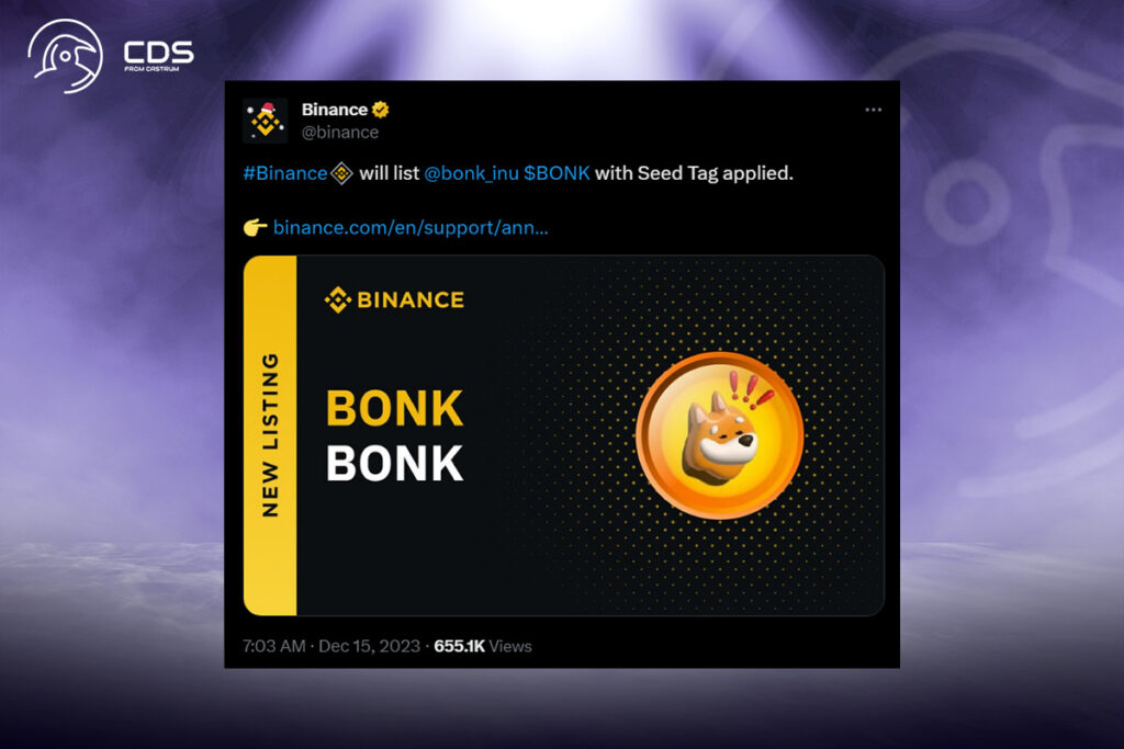 Memecoin BONK Rally: Coin Soars 110% After Listing on Binance