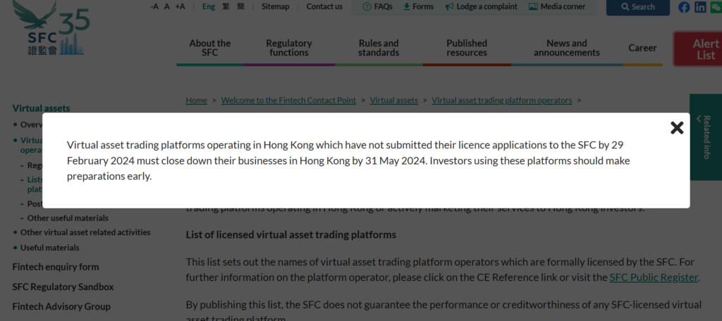 Hong Kong Crypto Crackdown: Exchanges Face Closure as Regulatory Deadline Looms