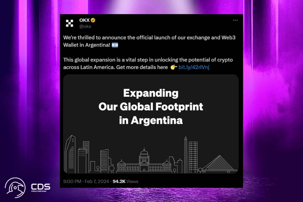 OKX Arjantin’de de Hizmet Verecek