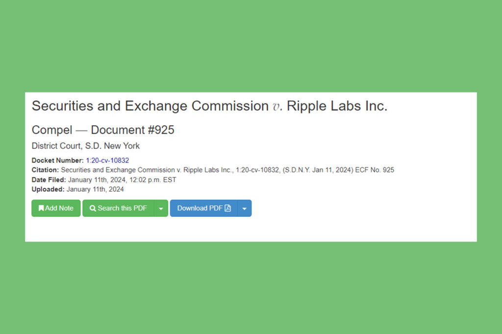 Ripple Court Ruling: Company Must Share Financial Statements
