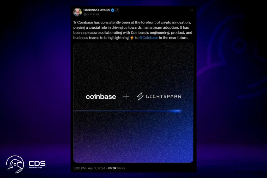 Bitcoin Lightning Payments Now Available Through Lightspark and Coinbase Partnership