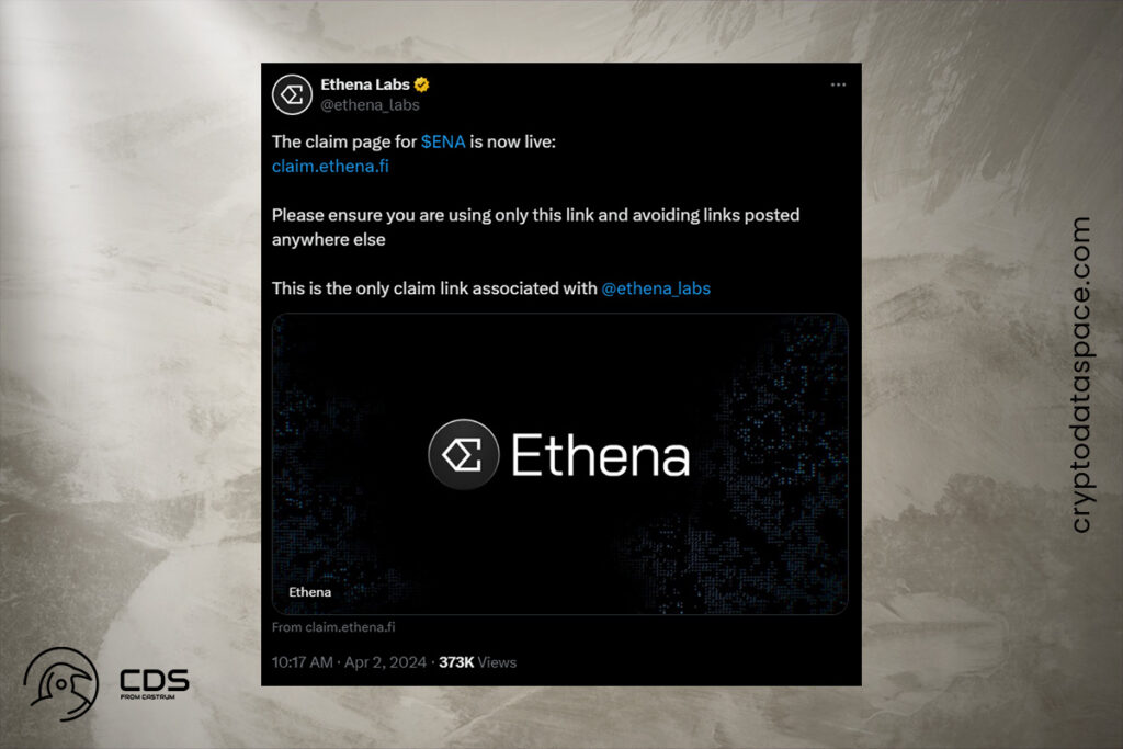 Ethena Labs'in Yönetişim Tokeni ENA Bugün Piyasaya Çıkmasıyla Birlikte Yükselişe Geçti 
