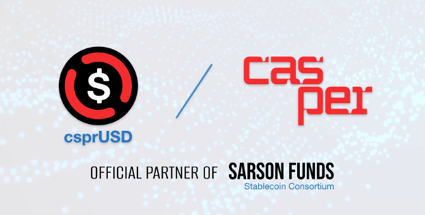 Sarson Funds Unveils Fiat Backed csprUSD Stablecoin on Casper Network Testnet, Advancing Cryptocurrency Stability