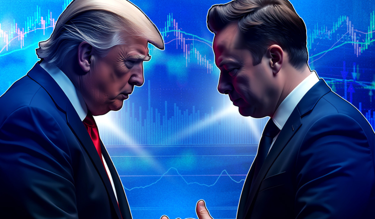 Tesla Stock Drops Amid Musk and Trump Clash Over Government Contracts