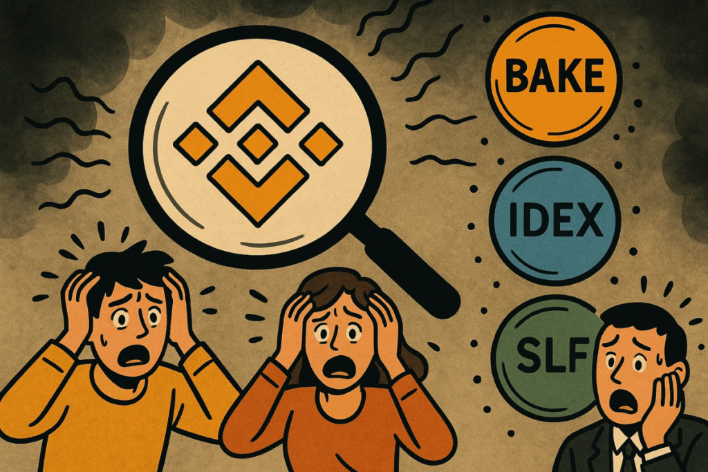 Binance Evaluation Sparks Panic BAKE, IDEX, SLF on Monitoring Tag