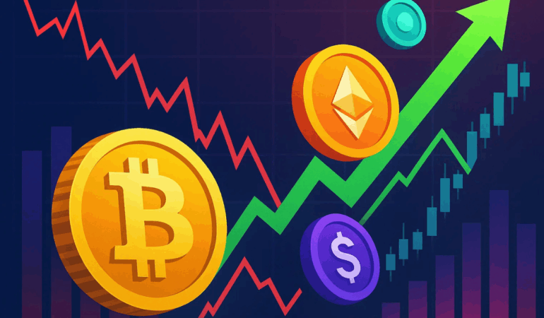Crypto Markets See Wild Swings as Altcoins Outpace Bitcoin Gains