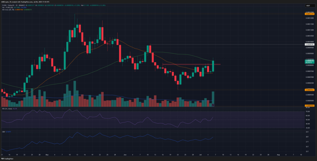 FLOKI Price Update: Signs of Bullish Momentum Amid June Downtrend