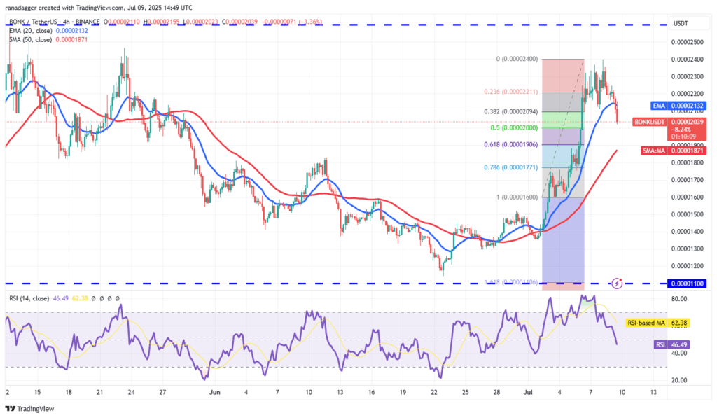 BONK Price Approaches Key Resistance Levels