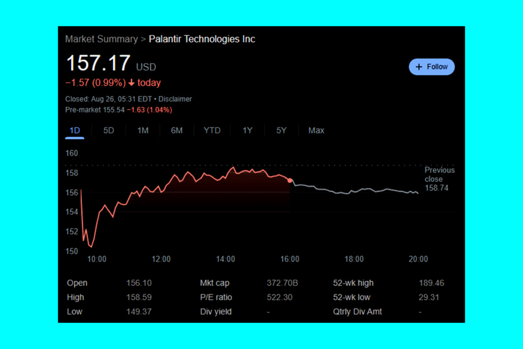Palantir Stock Plunge: What’s Behind the Sudden Drop