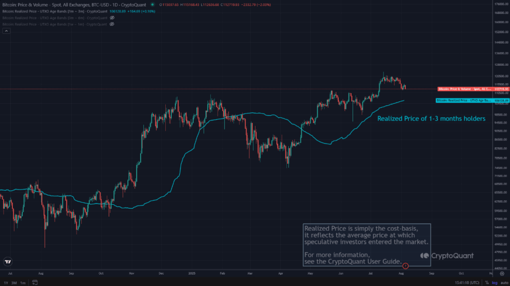 BTC Price Struggles to Break $115K as Hidden Risks Emerge Near $105K