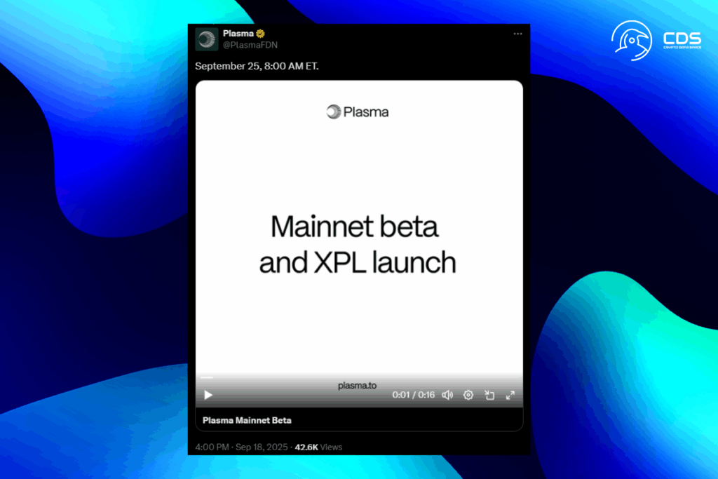 $2B Stablecoin Boost: Plasma’s XPL Token Launches Next Week