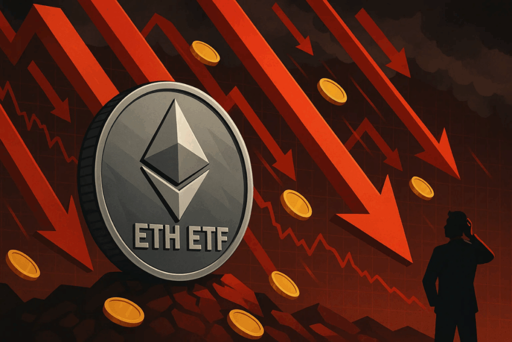ETH ETFs Face Historic Outflows Analysts Warn of Capitulation