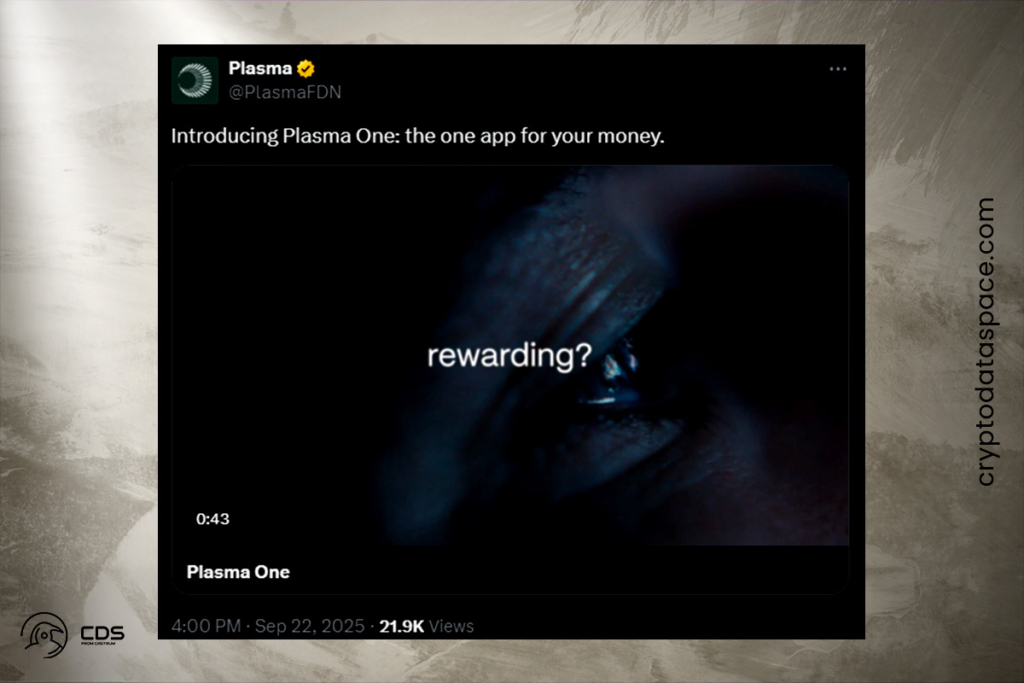 Plasma One Launch: The Neobank Promising 10% Yields and 4% Cashback