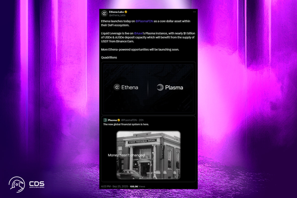 Plasma and Ethena Unite: USDe & sUSDe Fuel Next-Gen DeFi Infrastructure