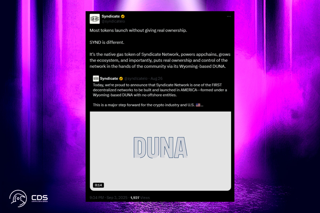 SYND Token Launch: Here’s What You Need to Know About the Token