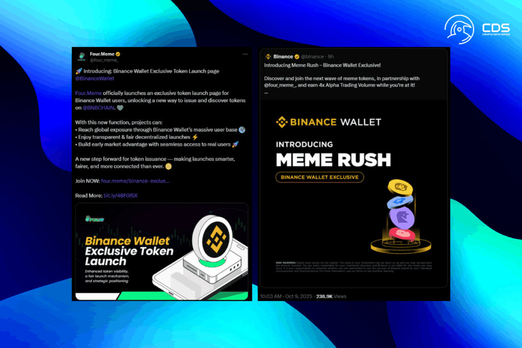 Binance Wallet Users Get Exclusive Access to Meme Rush’s Early Token Sales