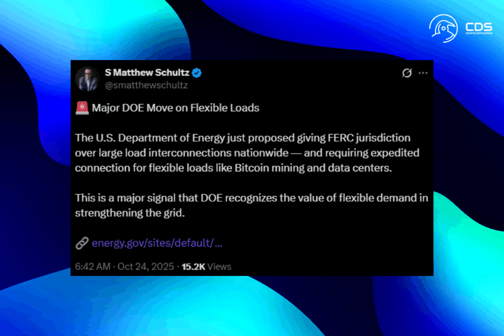 Bitcoin Miners Could See Faster Power Connections Under New Regulations