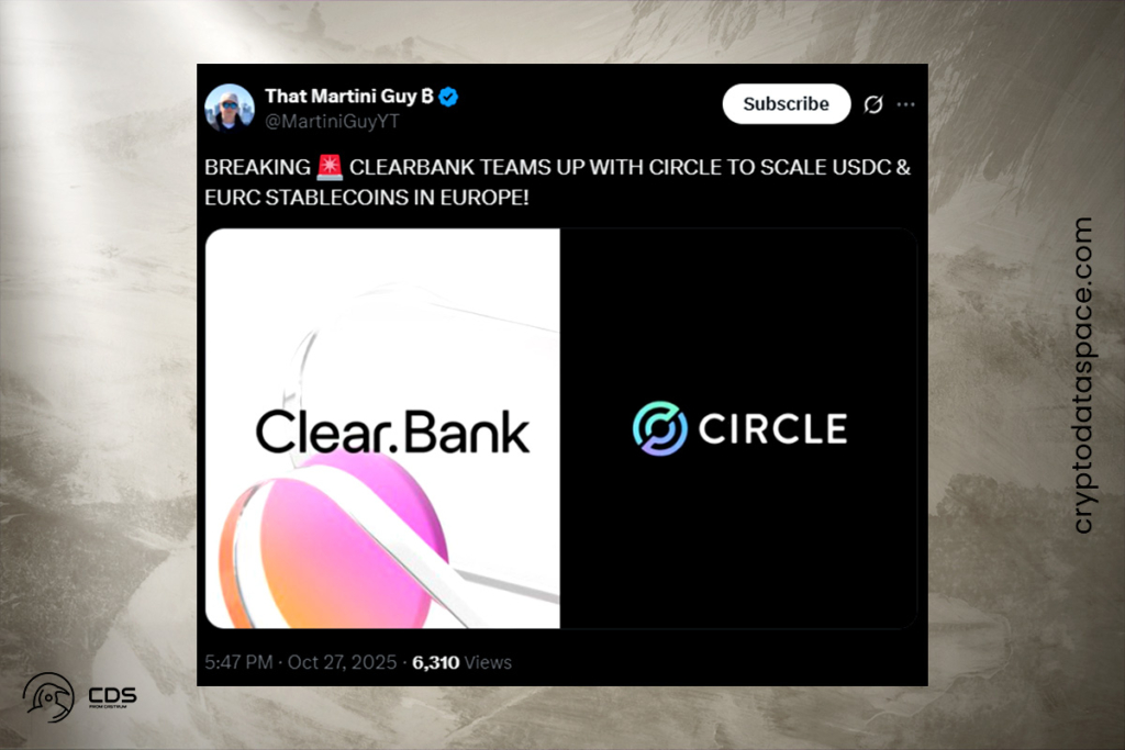 Circle and ClearBank Partner to Boost USDC and EURC Payments in Europe