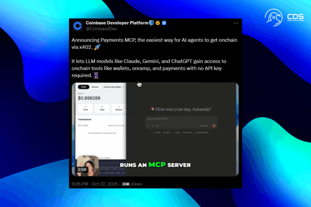 Coinbase Unveils Payments MCP: AI Agents Can Now Transact On-Chain