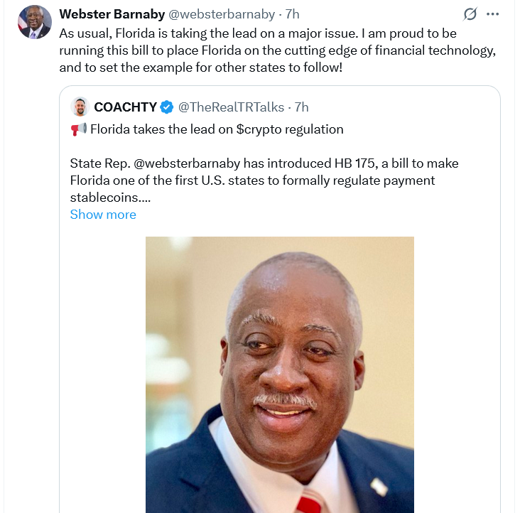 Florida Lawmaker Advances Crypto Investment Legislation