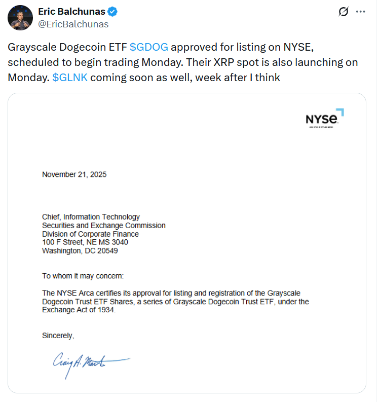 Crypto ETF Boom: NYSE Clears Grayscale’s DOGE and XRP Funds to Launch