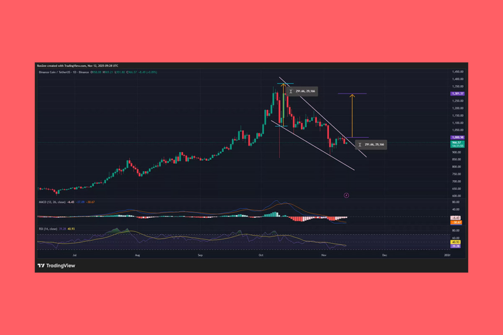 BNB Faces Pressure: The Price Tumbles From October High