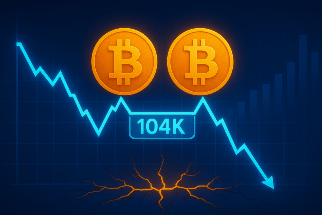 BTC Faces Double Top Will $104K Hold as Support