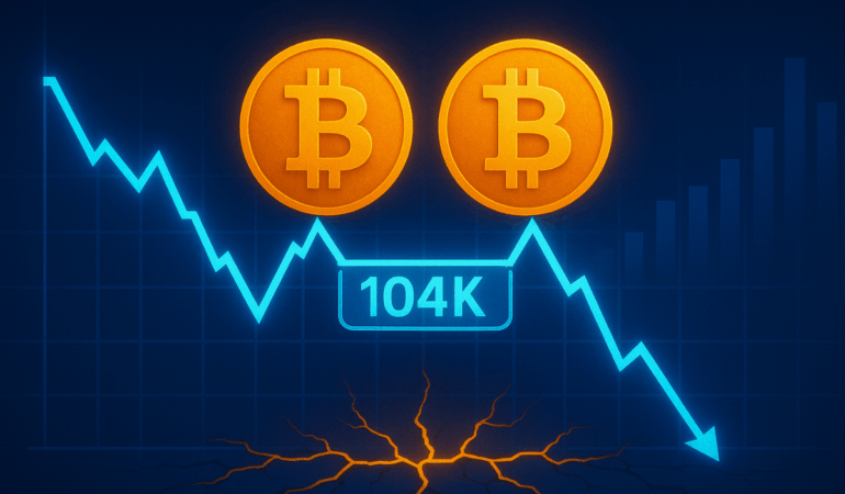 BTC Faces Double Top Will $104K Hold as Support