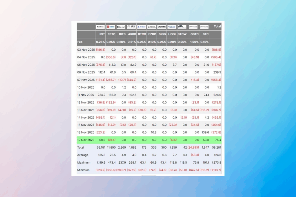 Bitcoin Recovery Brings Relief to ETFs After Steady Outflows