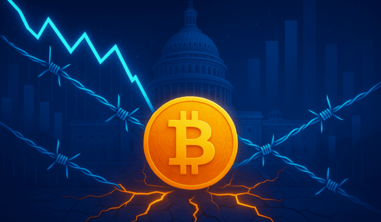 Crypto Liquidity Squeeze Bitcoin Survives Amid Washington Deadlock