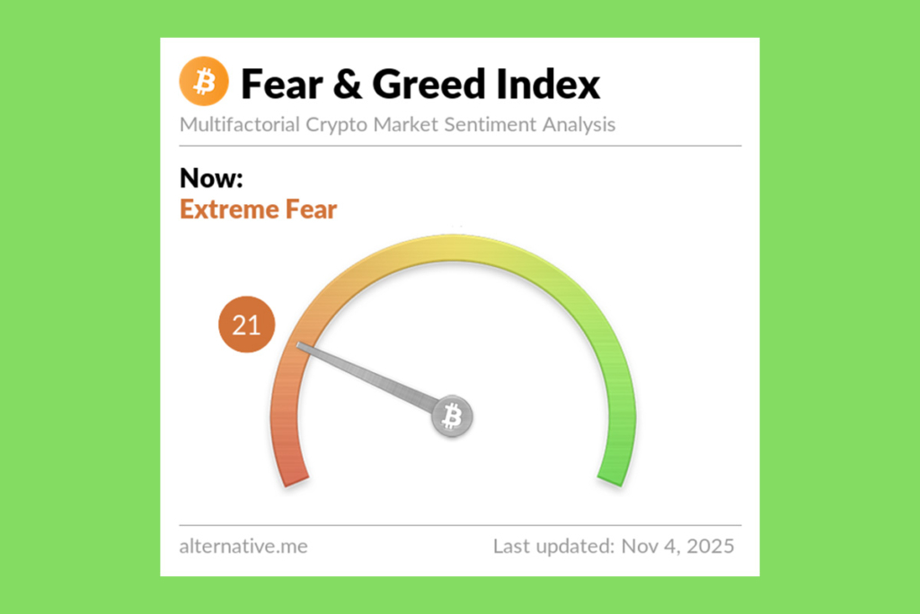 Extreme Fear Grips Crypto Market as Bitcoin Hits 3-Week Low