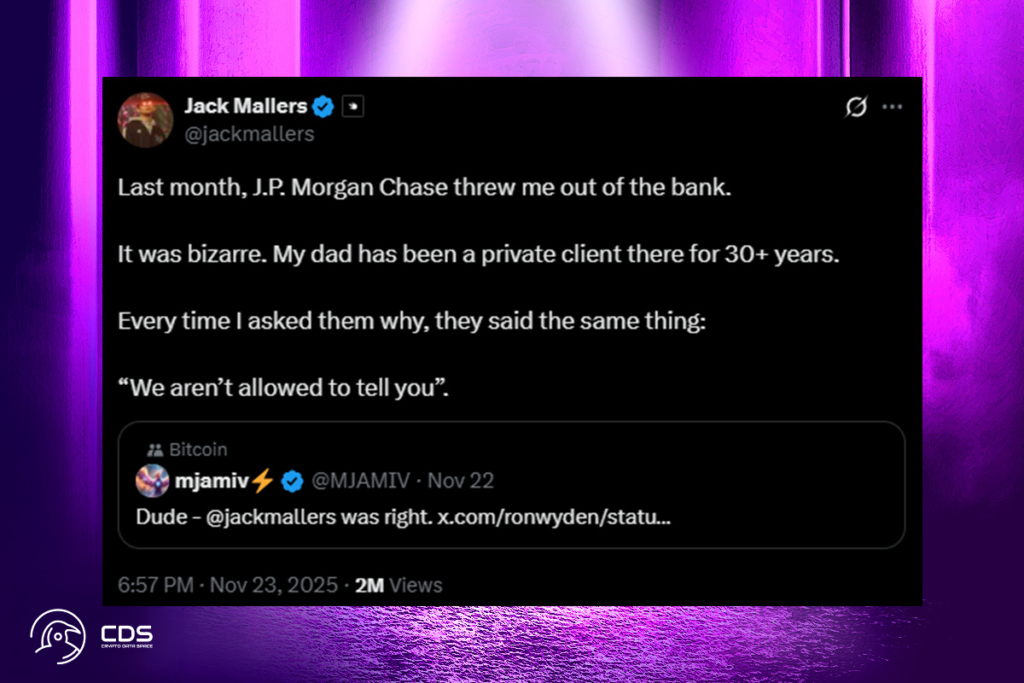 JPMorgan Shuts Down Strike CEO’s Accounts: Crypto Community Outraged